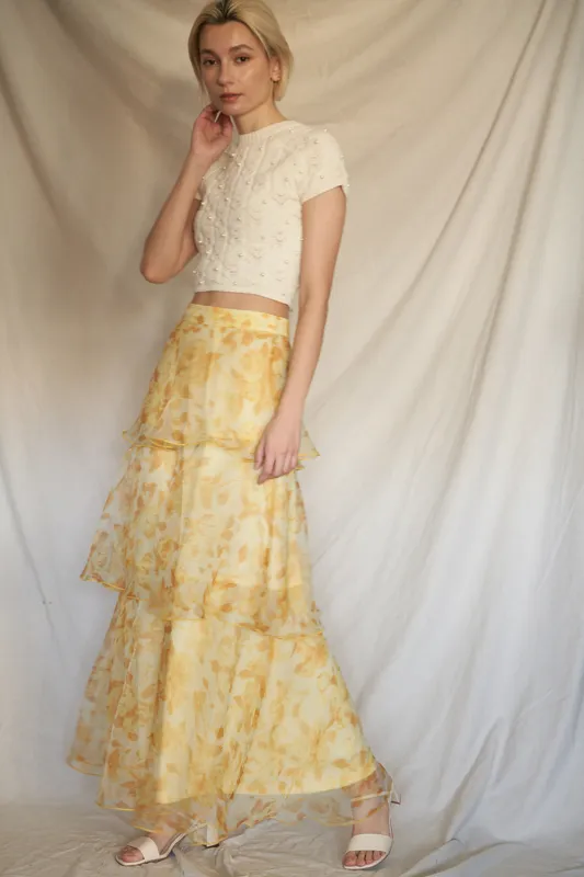 Honeybee Floral Skirt sold by En Creme