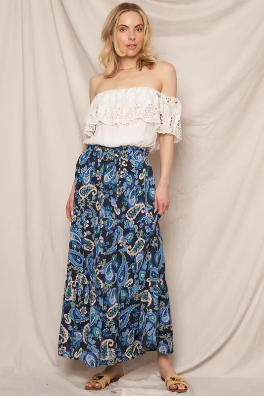 Veronica Paisley Skirt made by En Creme