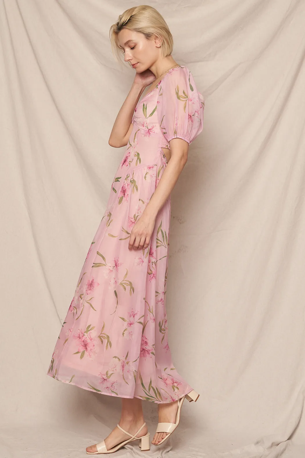 Sabrina Floral Midi Dress sold by En Creme product image thumbnail 5