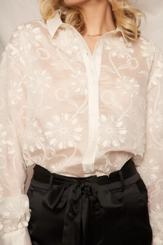 Elisa Embroidered Top sold by En Creme