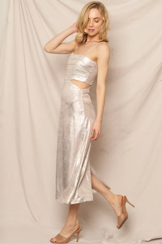 Gisele Metallic Dress sold by En Creme