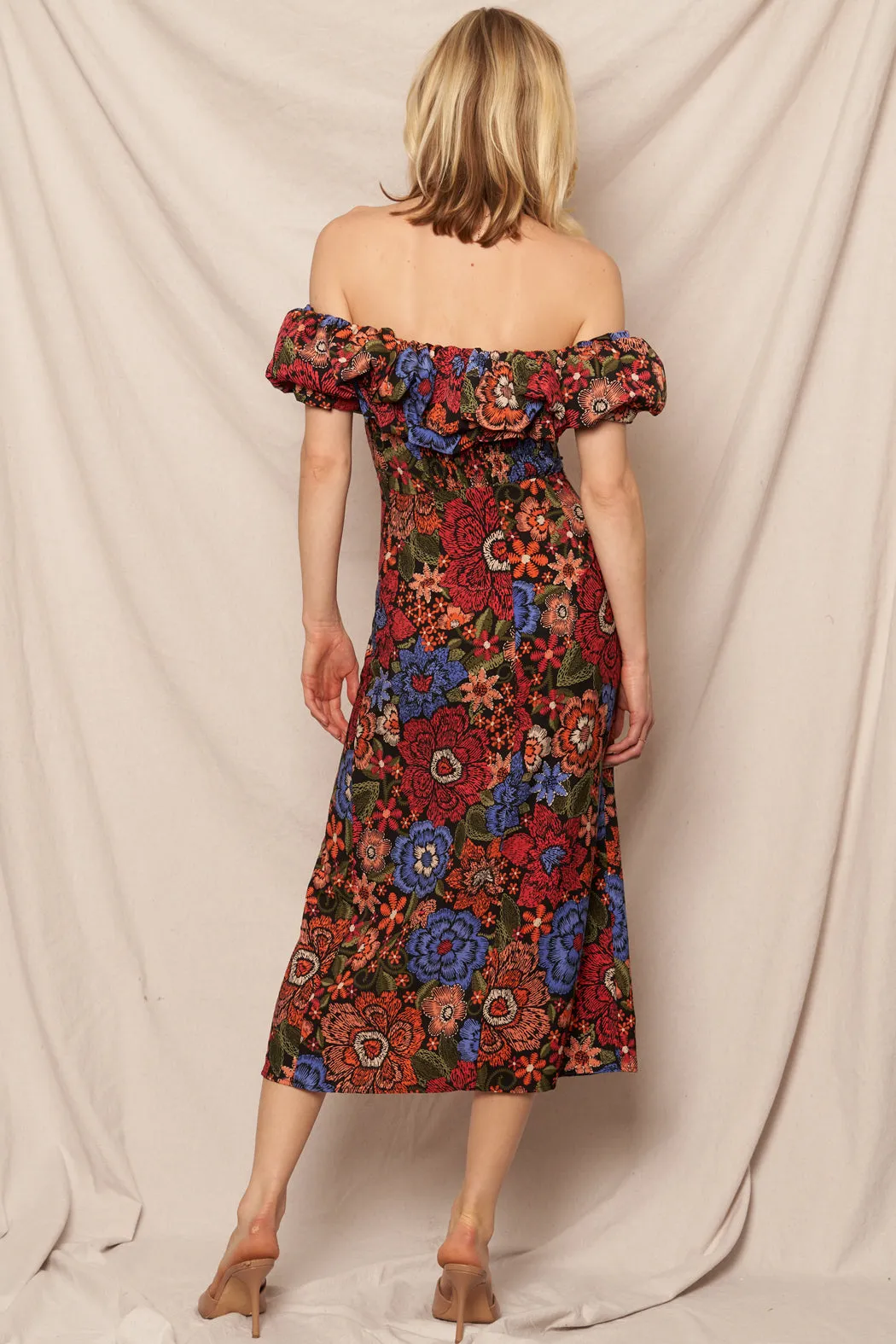 Falling Into Off Shoulder Dress sold by En Creme product image thumbnail 4