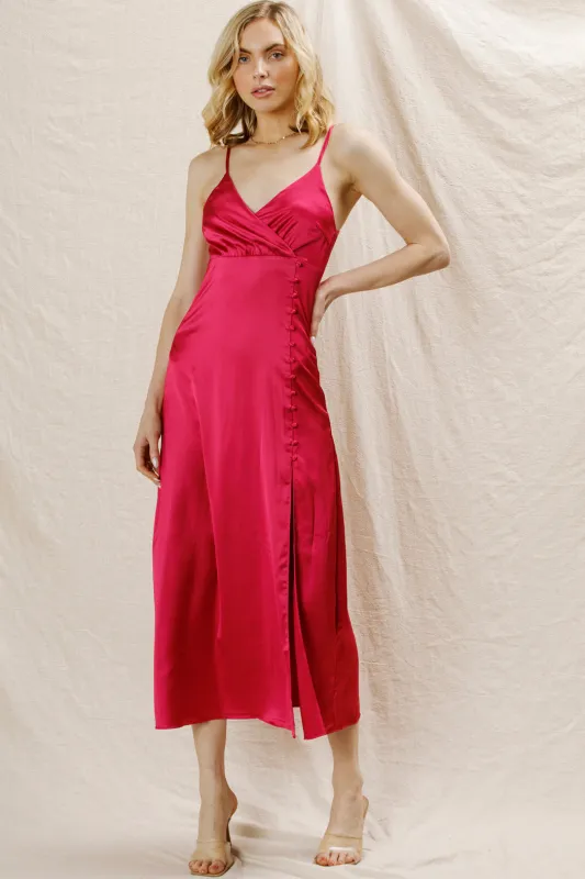 Leona Satin Dress sold by En Creme