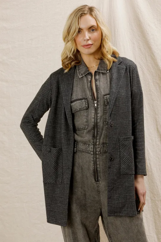 Hudson Plaid Blazer sold by En Creme