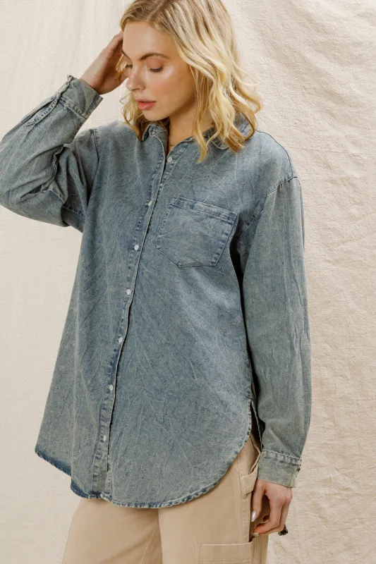 Sarah Denim Button Up made by En Creme