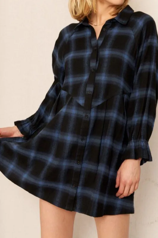 Wanderlust Plaid Mini Dress sold by En Creme