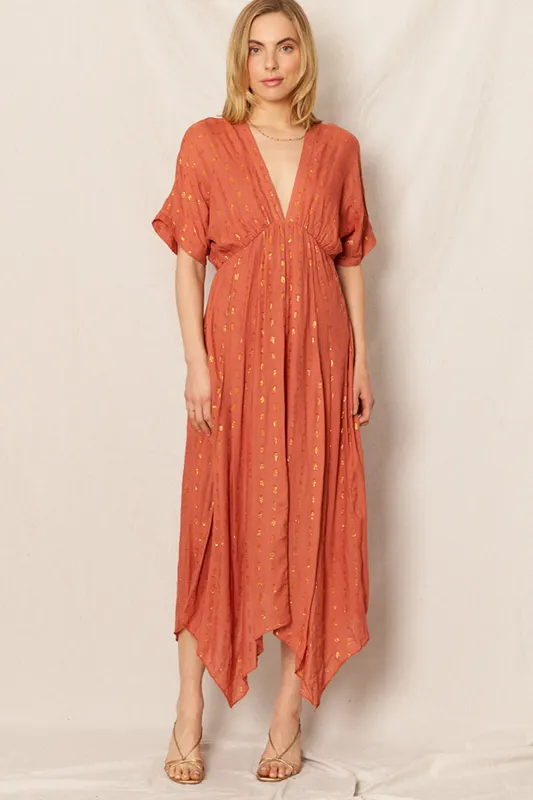 Lorelei Lurex Maxi Dress made by En Creme