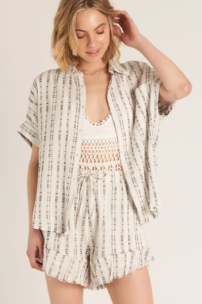 Midsummer Stripe Shorts sold by En Creme product image thumbnail 3