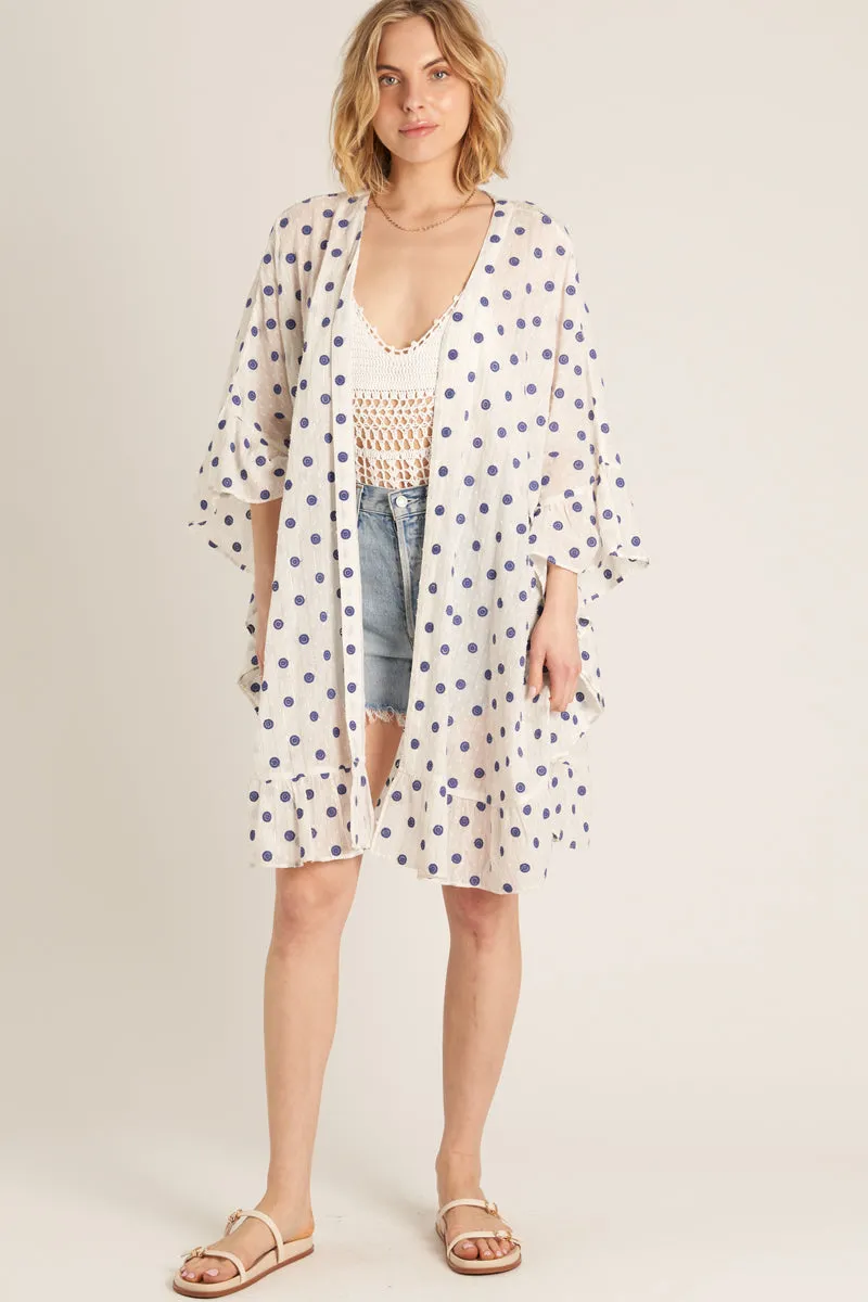 BlueVery Dot Coverup sold by En Creme product image thumbnail 3