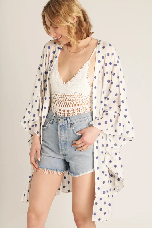 BlueVery Dot Coverup made by En Creme