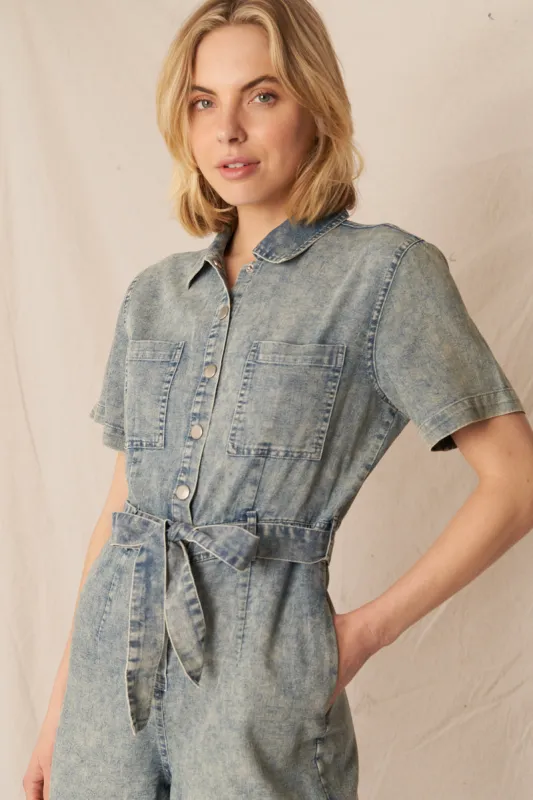 Seraphina Denim Romper sold by En Creme