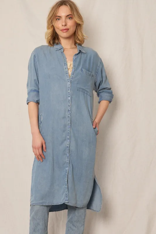 Lia Denim Shirt Dress sold by En Creme