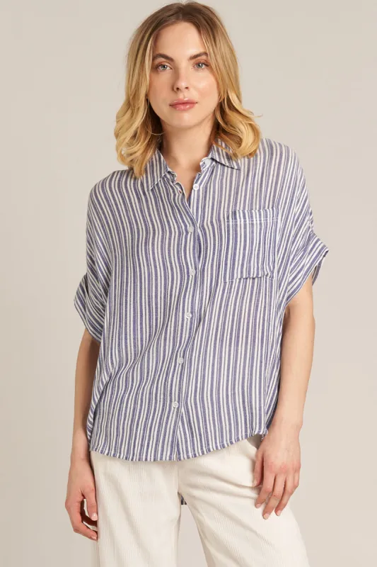 Eri Striped Button Down Shirt sold by En Creme