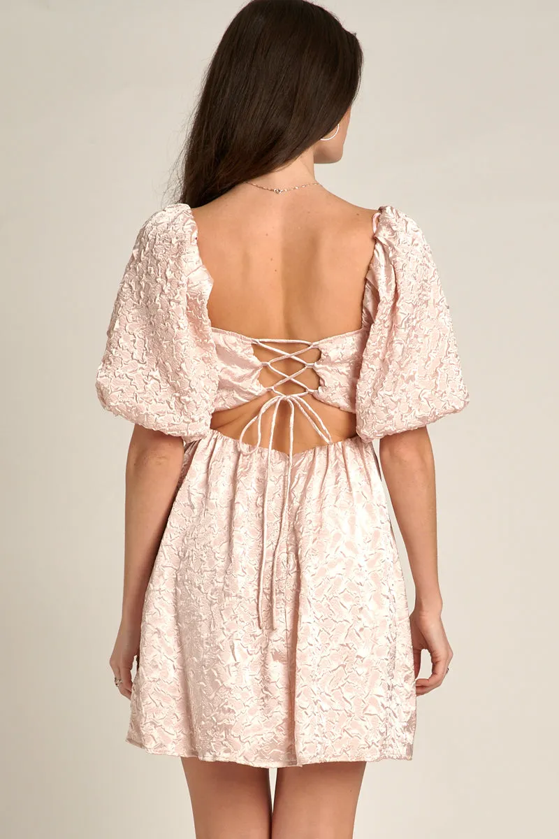 Verona Lace Back Dress sold by En Creme product image thumbnail 5