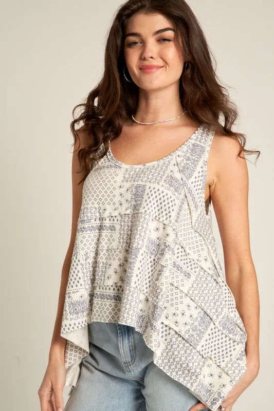 Arden Patchwork Top sold by En Creme