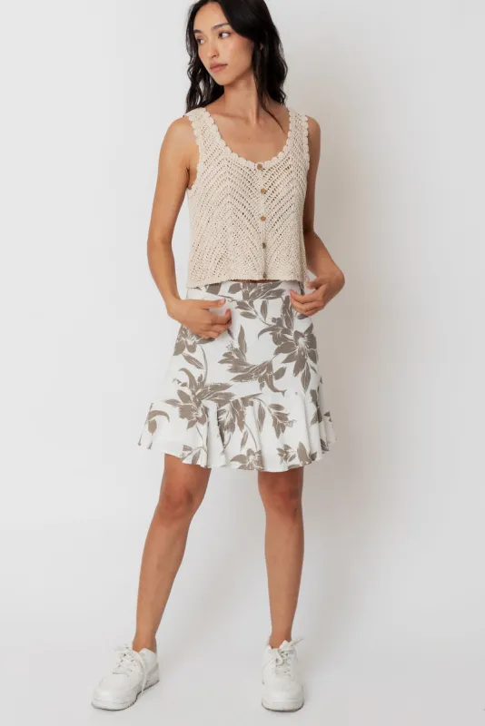 Reza Pleated Skirt sold by En Creme