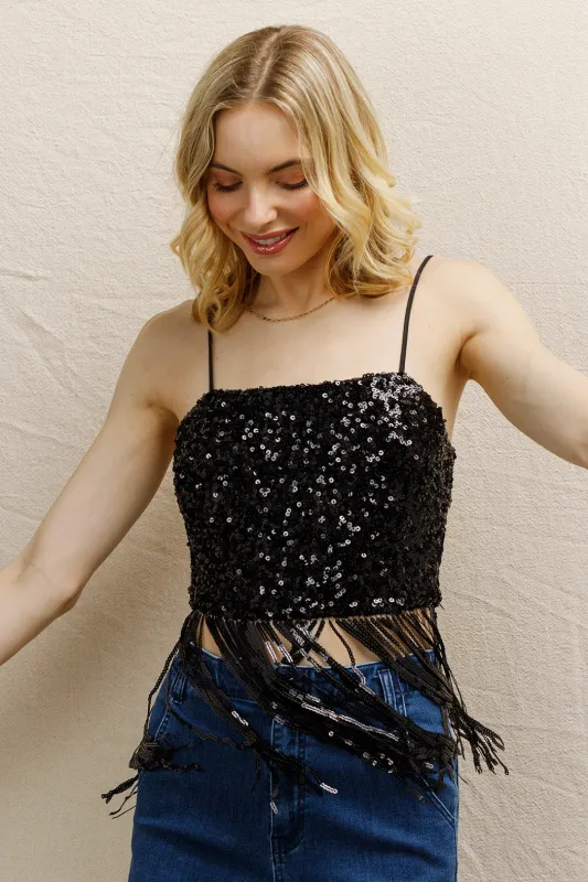 Taylor Sequin Top made by En Creme