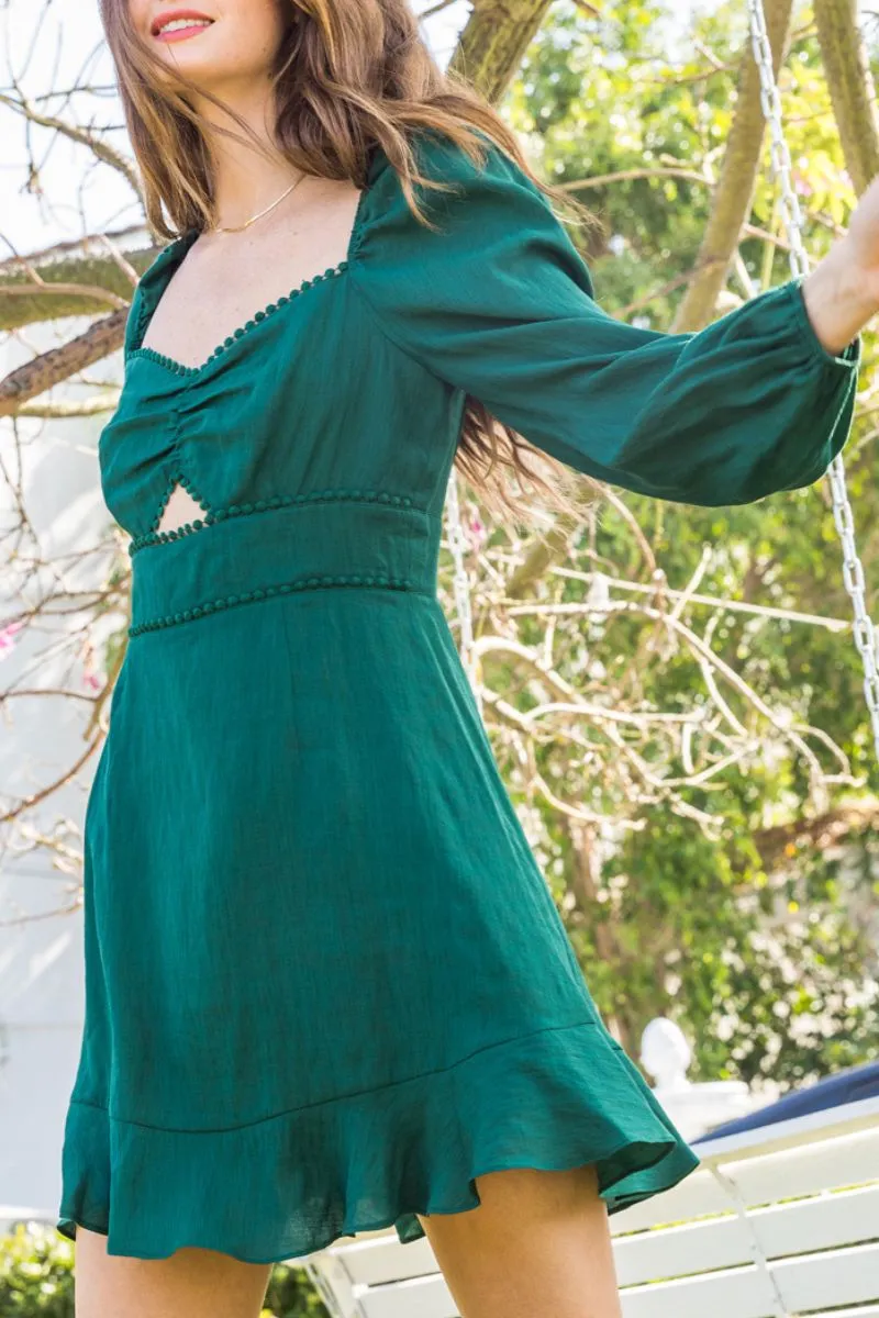 Apolline Lace Trim Dress sold by En Creme product image thumbnail 4