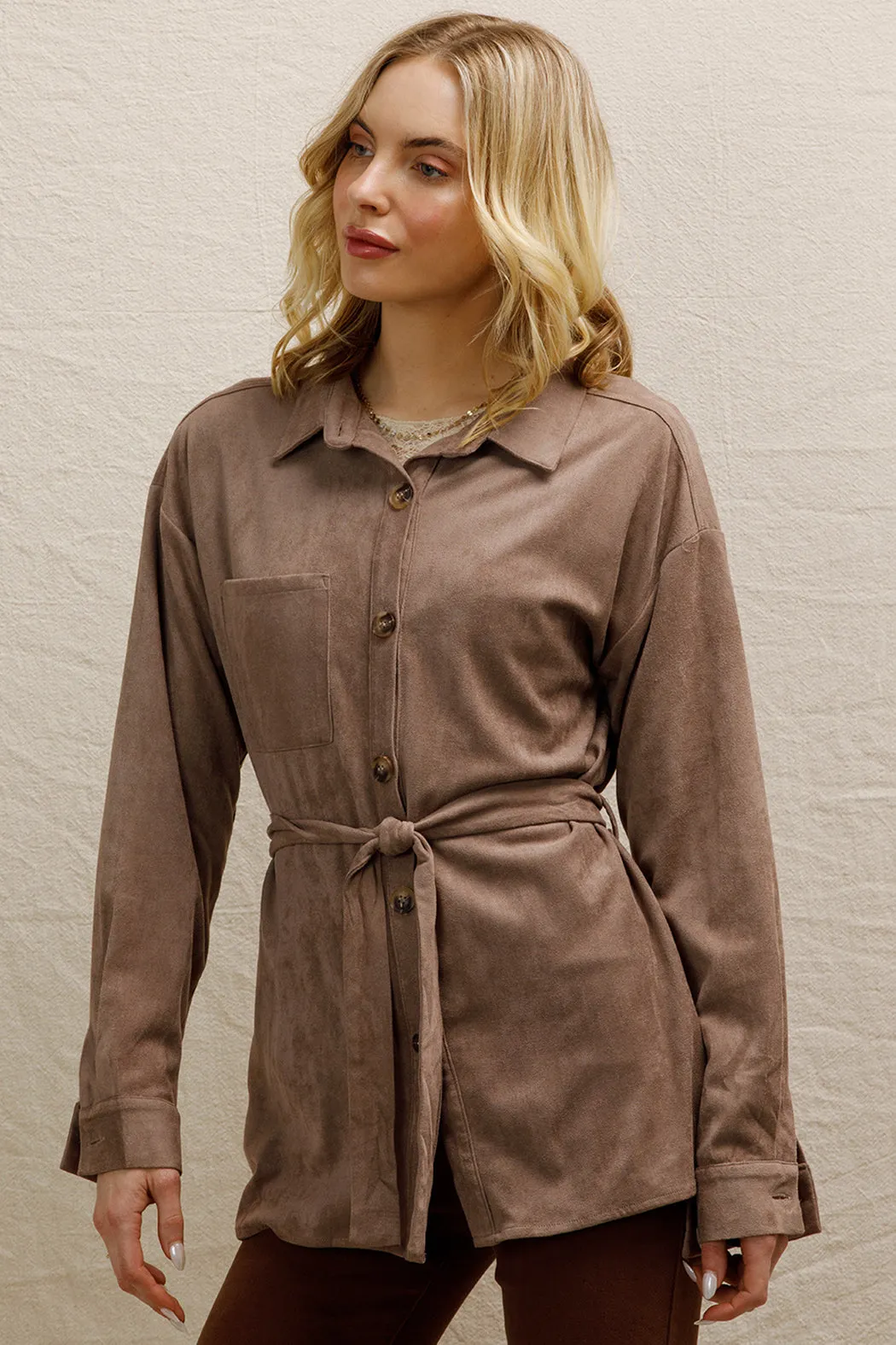 Maya Suede Jacket sold by En Creme product image thumbnail 4