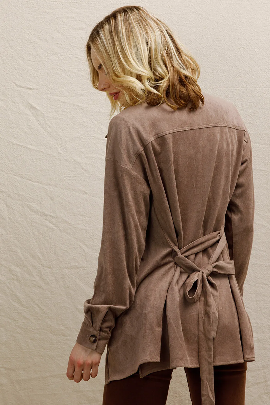 Maya Suede Jacket sold by En Creme product image thumbnail 2