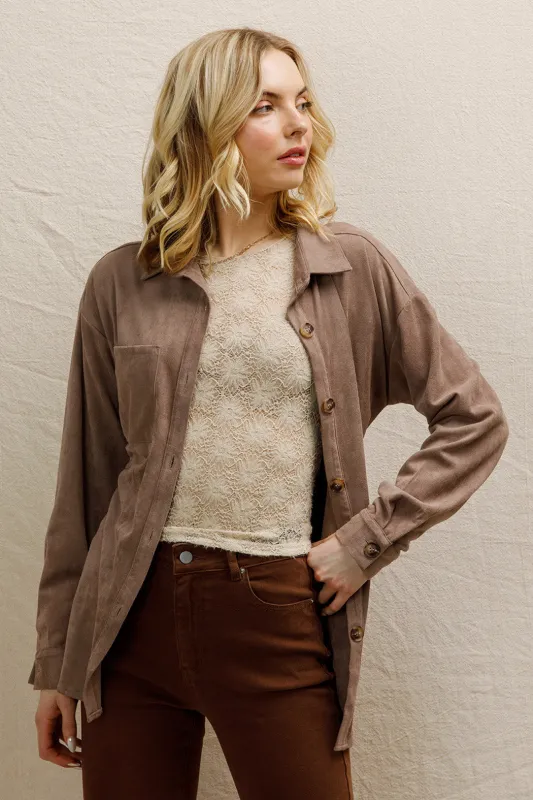 Maya Suede Jacket sold by En Creme