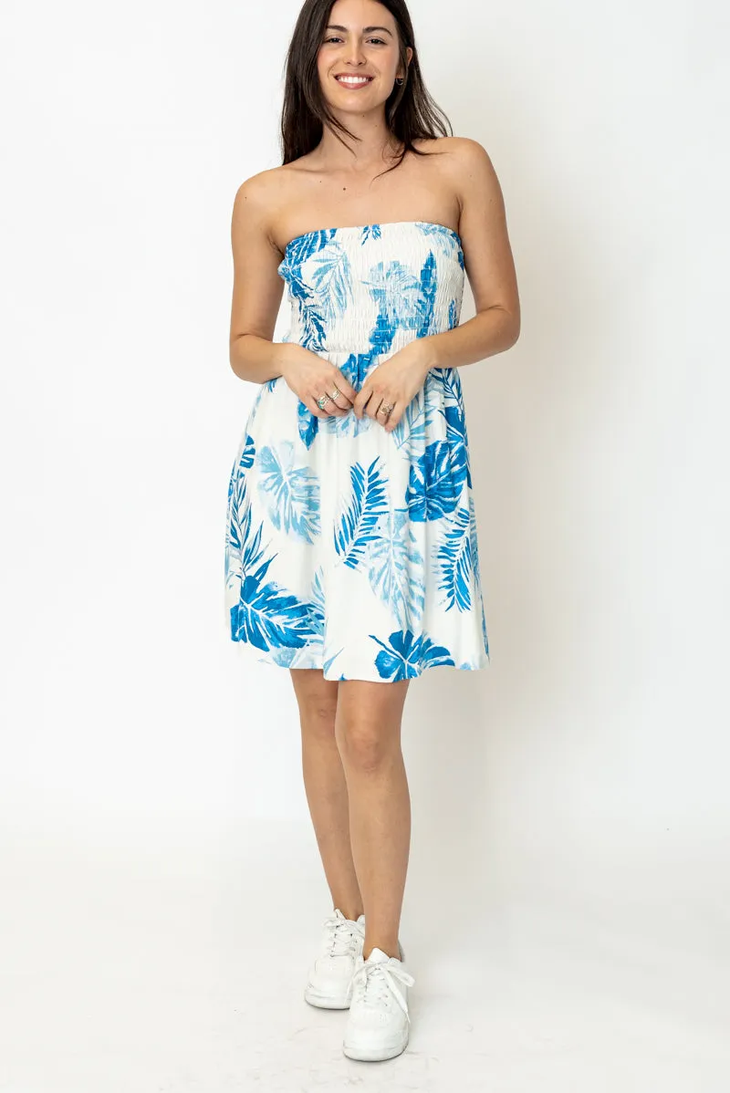 Pacific Blue Tube Dress sold by En Creme product image thumbnail 4