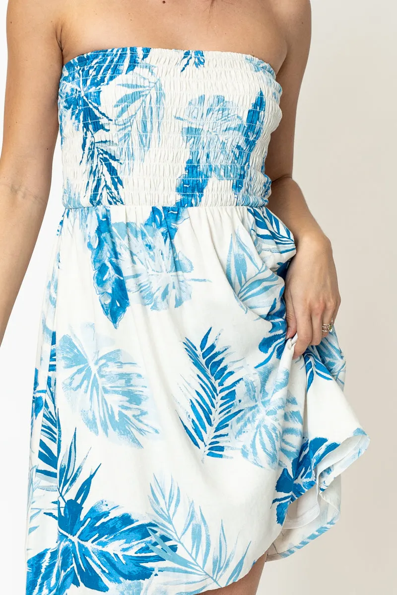 Pacific Blue Tube Dress sold by En Creme product image thumbnail 2