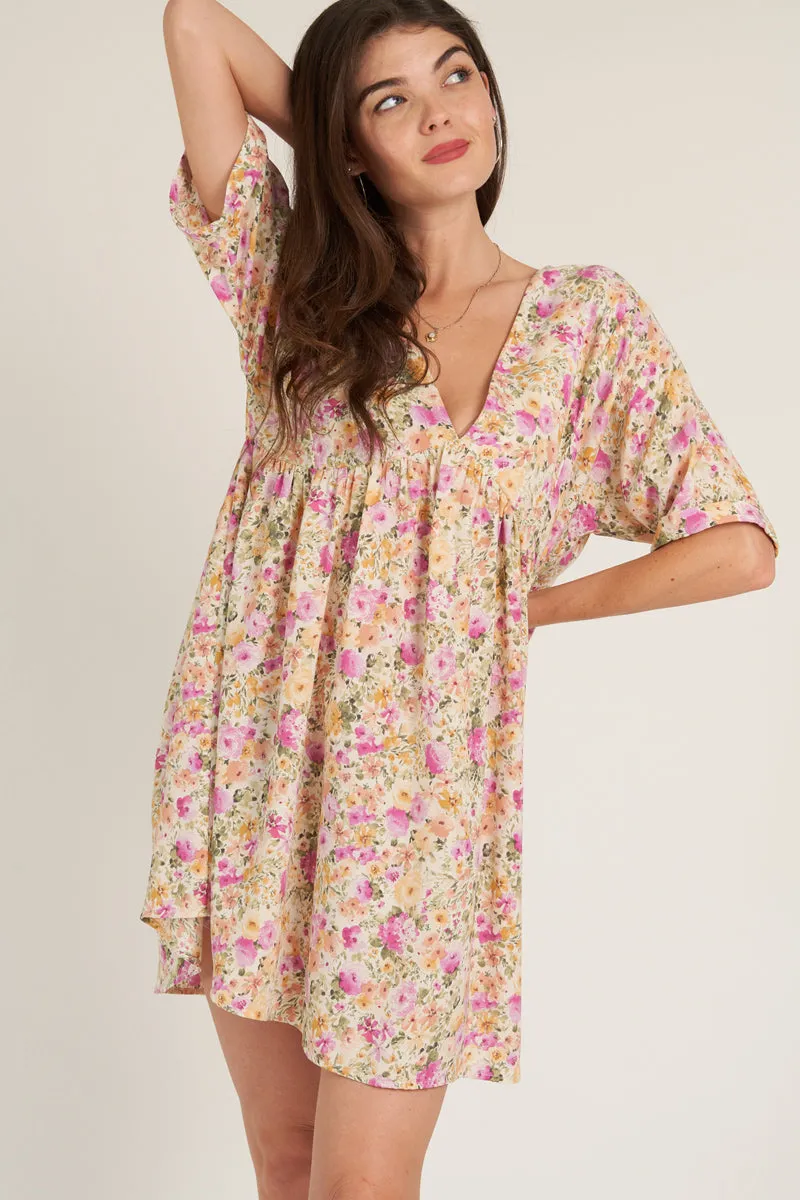 Rosie Floral Mini Dress sold by En Creme product image thumbnail 2