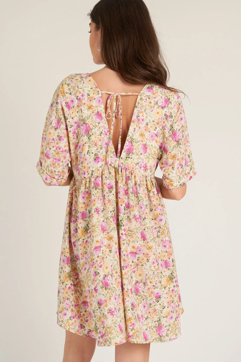 Rosie Floral Mini Dress sold by En Creme product image thumbnail 4