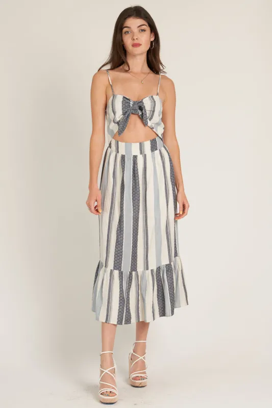 Stay Cool Cut-Out Midi Dress sold by En Creme