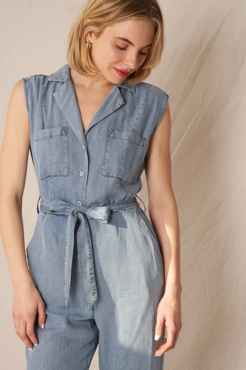 Modern Rowley Denim Jumpsuit sold by En Creme product image thumbnail 4