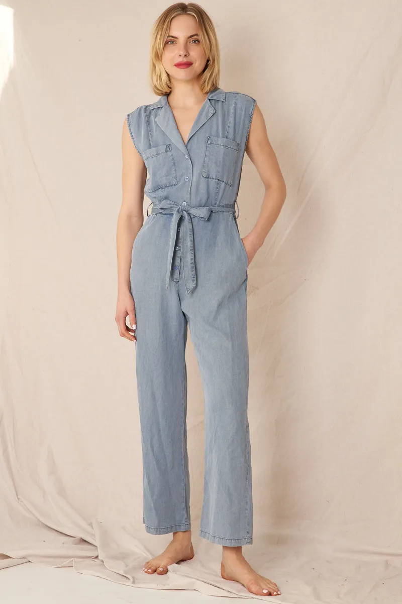 Modern Rowley Denim Jumpsuit sold by En Creme