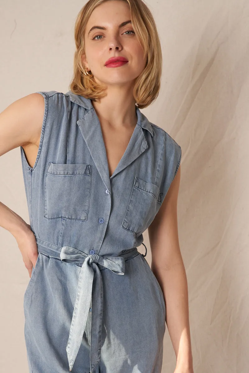 Modern Rowley Denim Jumpsuit sold by En Creme product image thumbnail 3