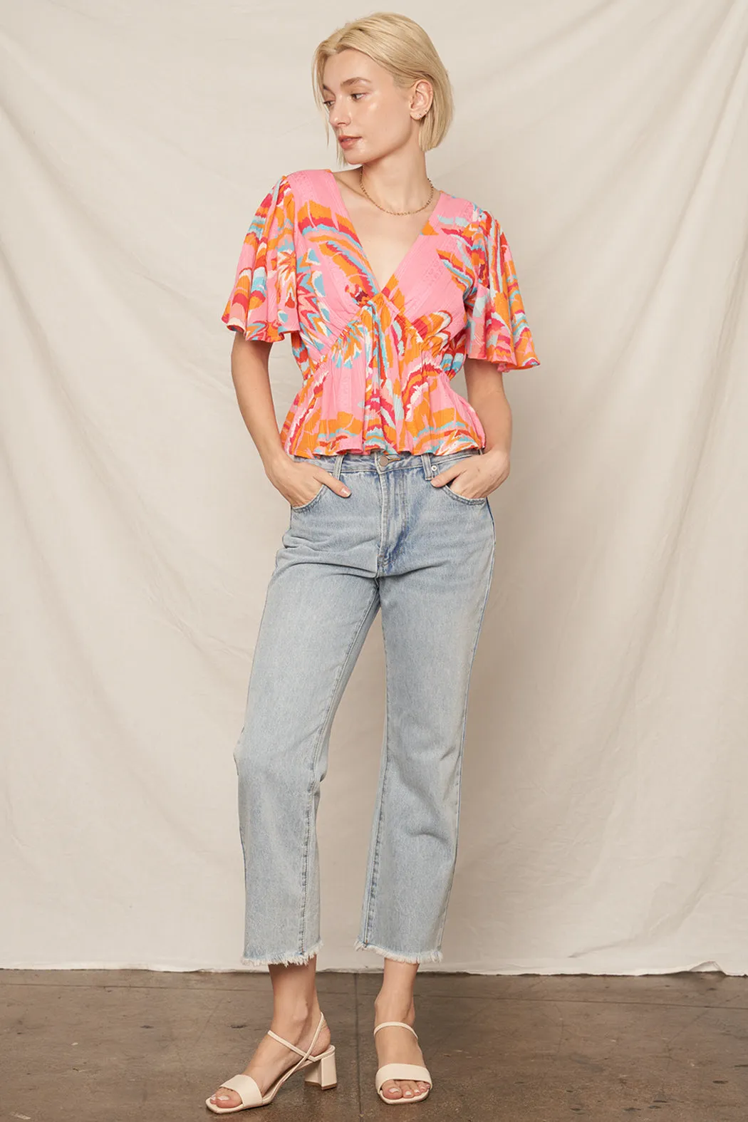 Amelia Flutter Top sold by En Creme product image thumbnail 2