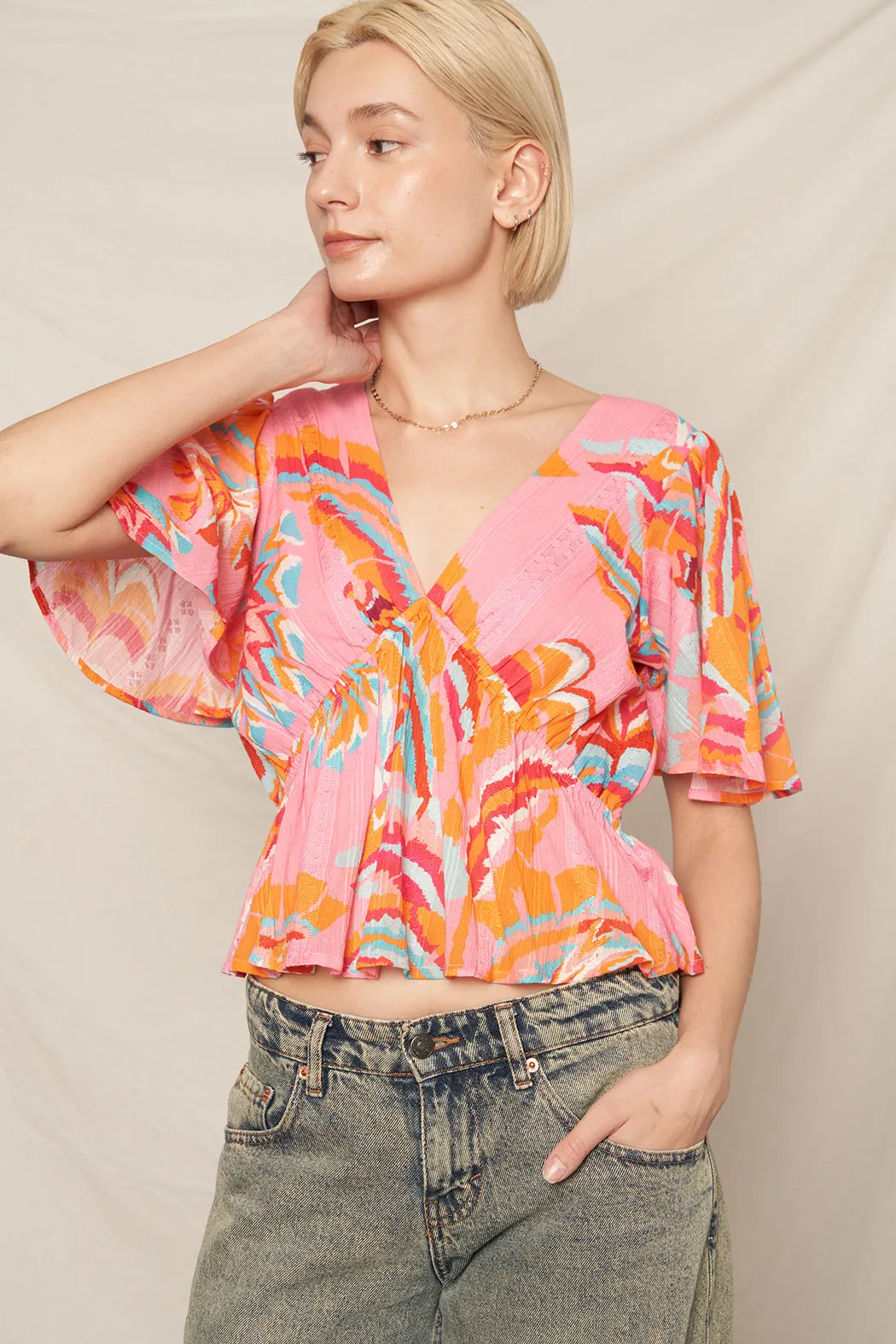 Amelia Flutter Top sold by En Creme product image thumbnail 3
