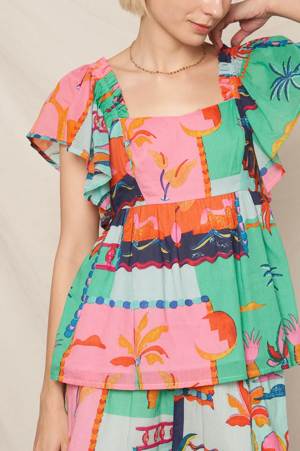 Sun Chaser Printed Top sold by En Creme