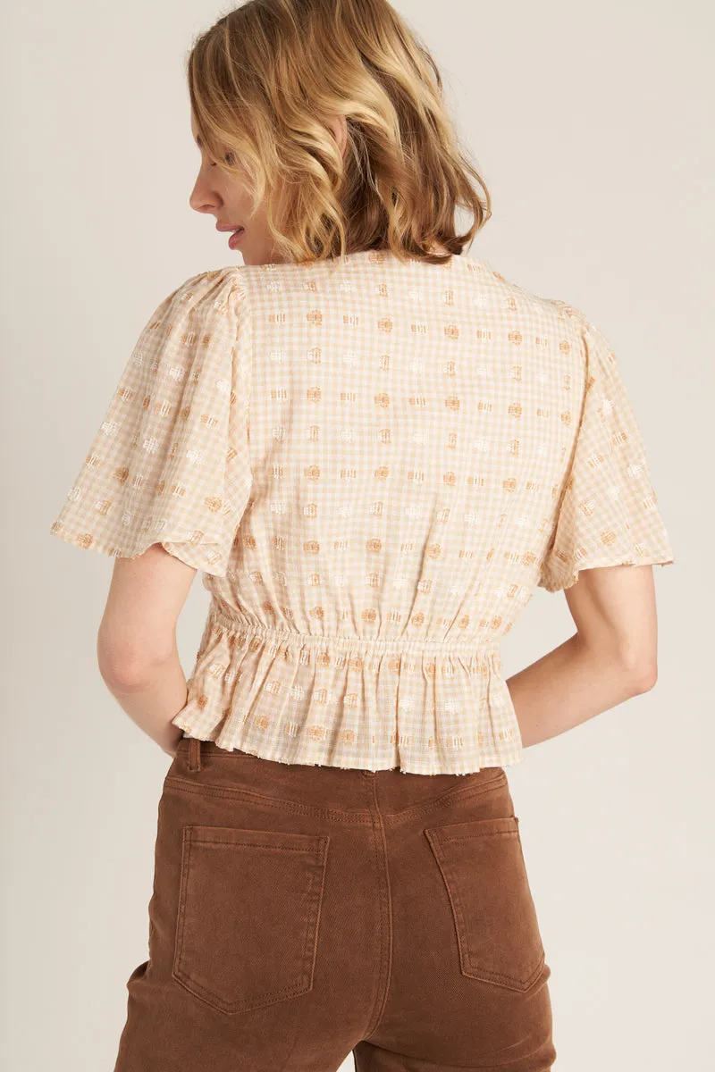 Girl Next Door V-Neck Top sold by En Creme product image thumbnail 5