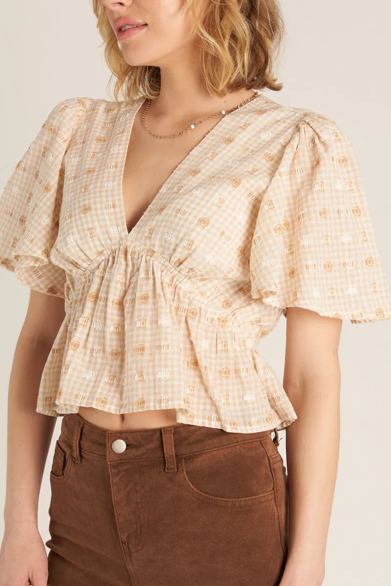 Girl Next Door V-Neck Top sold by En Creme product image thumbnail 4