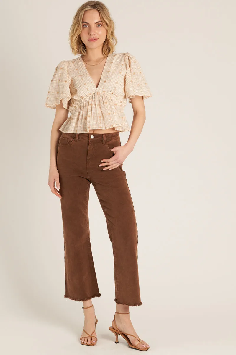 Girl Next Door V-Neck Top sold by En Creme product image thumbnail 2