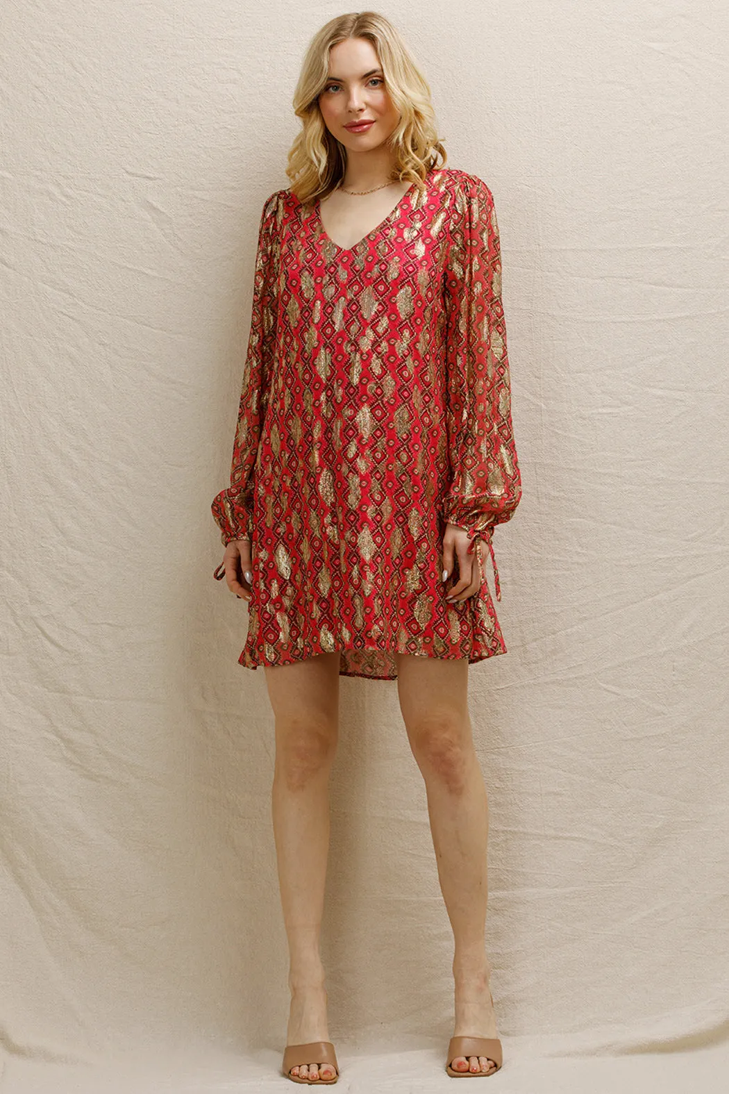 Dana Lurex Mini Dress sold by En Creme product image thumbnail 4