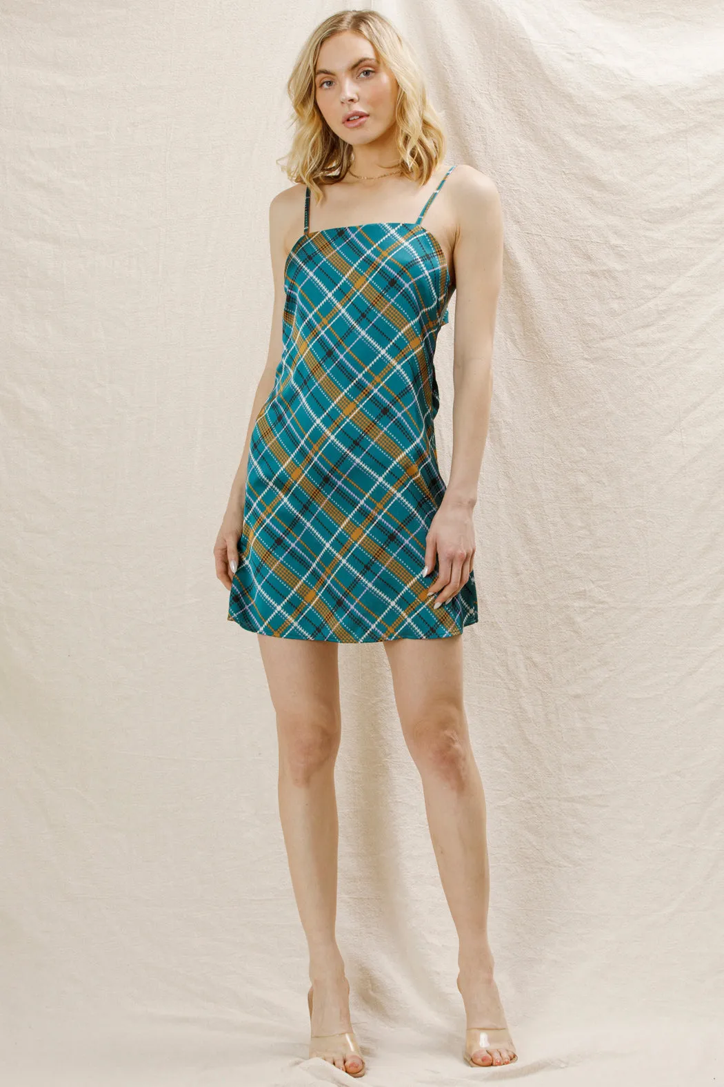 Belina Plaid Dress sold by En Creme product image thumbnail 3