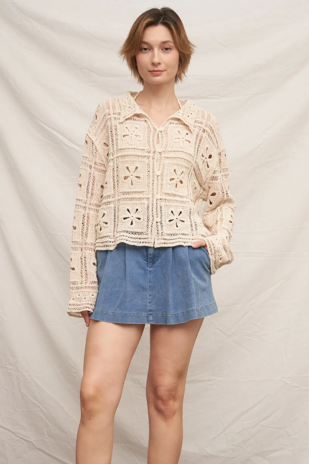 Bonnie Crochet Cardigan sold by En Creme product image thumbnail 5