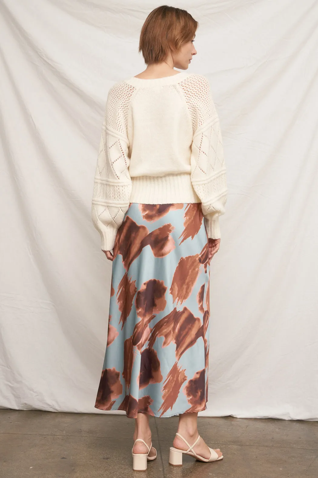 Rococo Floral Maxi Skirt sold by En Creme product image thumbnail 4