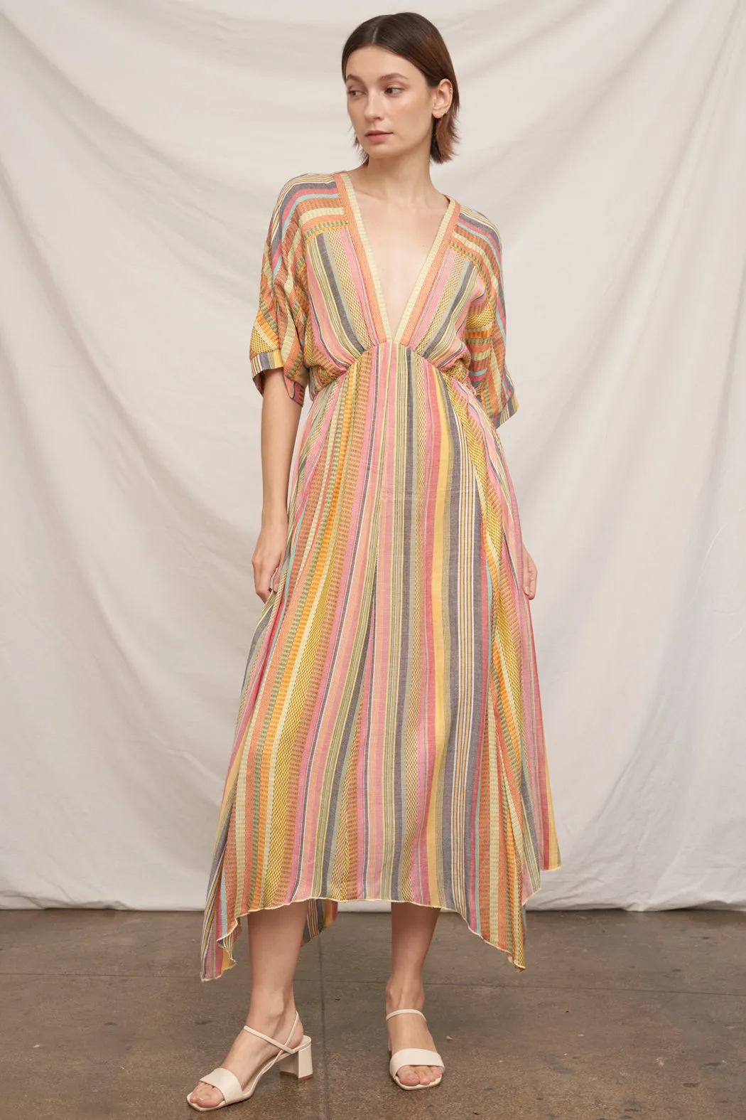 Jenny Stripe Midi Dress sold by En Creme product image thumbnail 4