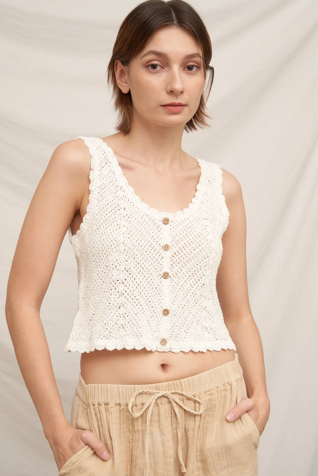 Alexia Crochet Top sold by En Creme product image thumbnail 2