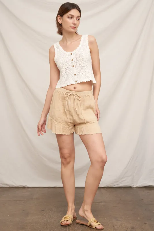 Ronnie Ruffle Shorts made by En Creme