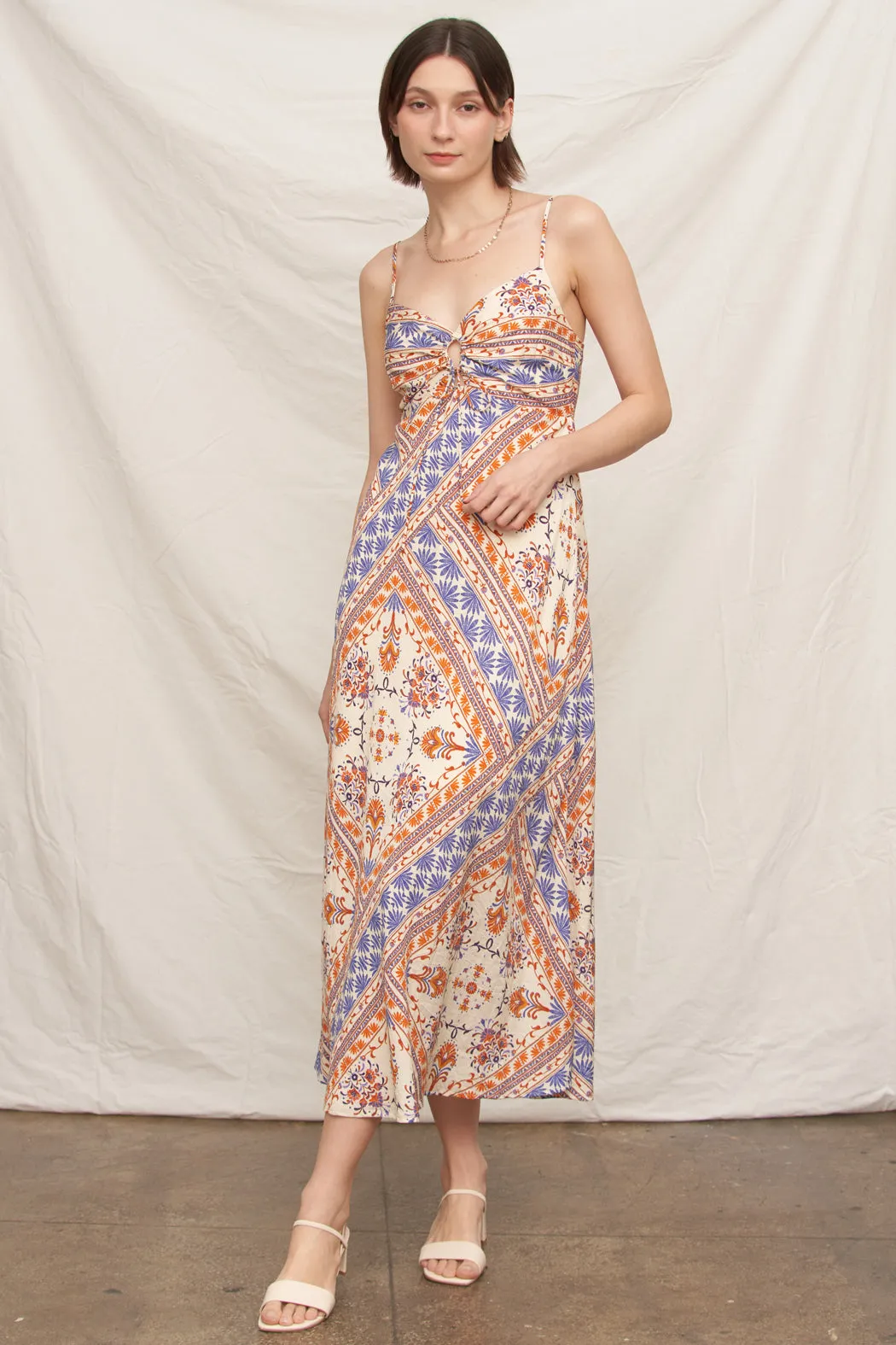 Capri Border Midi Dress sold by En Creme product image thumbnail 5