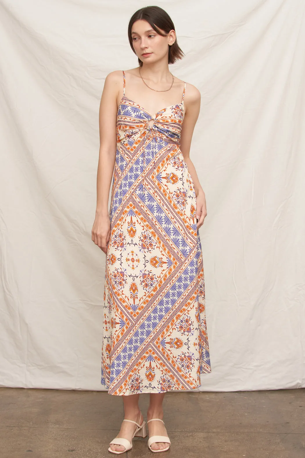 Capri Border Midi Dress sold by En Creme product image thumbnail 3