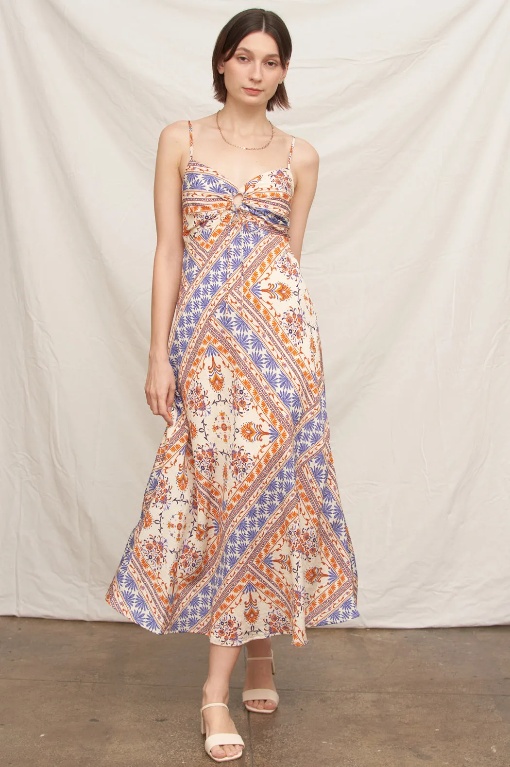 Capri Border Midi Dress sold by En Creme