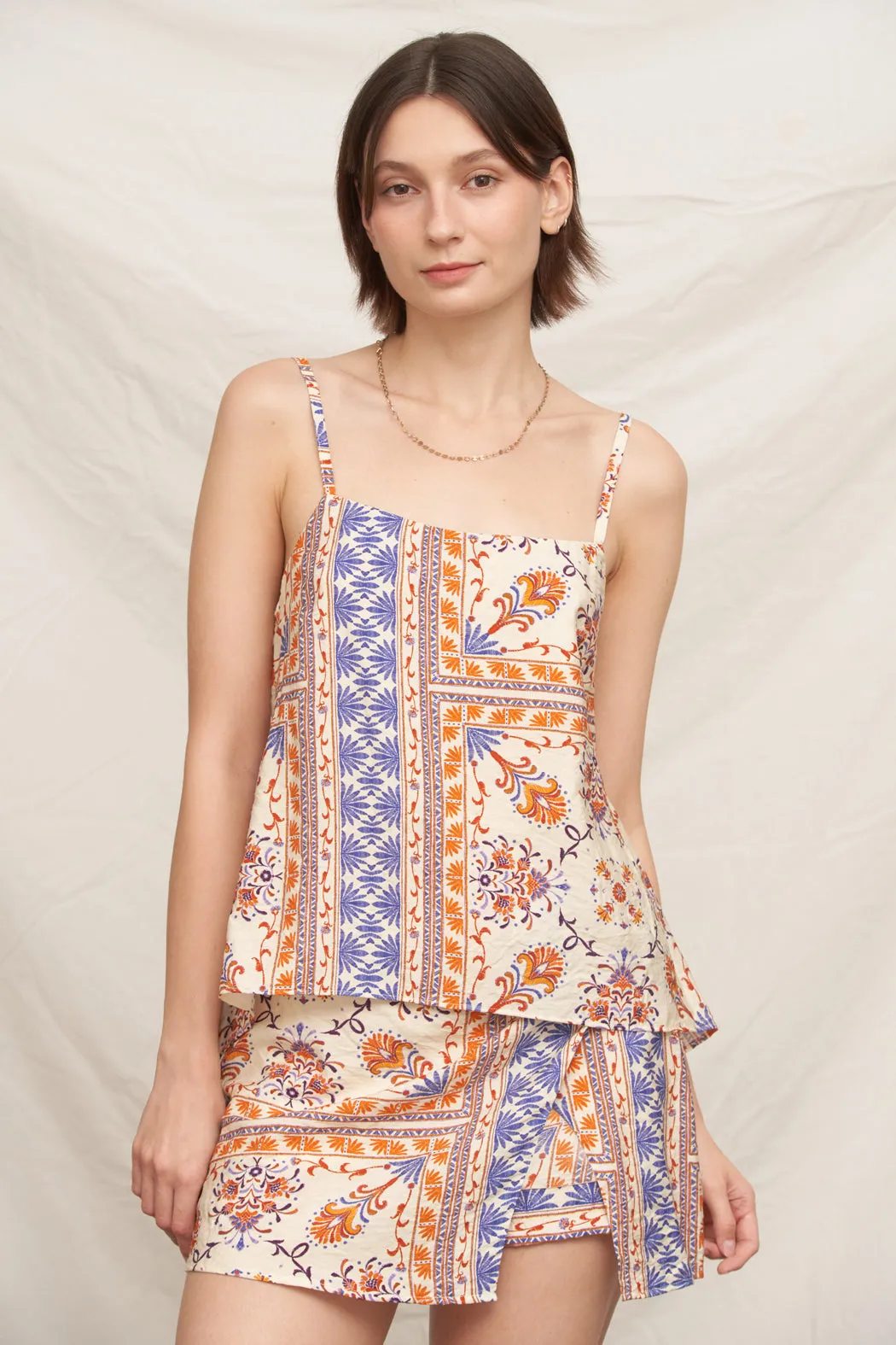 Capri Border Top & Skirt Set sold by En Creme